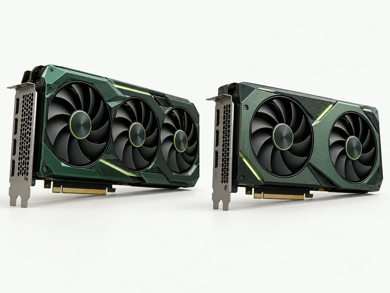 AI illustration of generic graphics cards