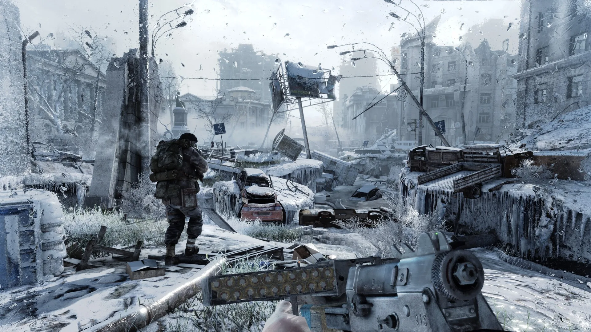 In-game scene from Metro 2033 Redux in an official Steam store screenshot