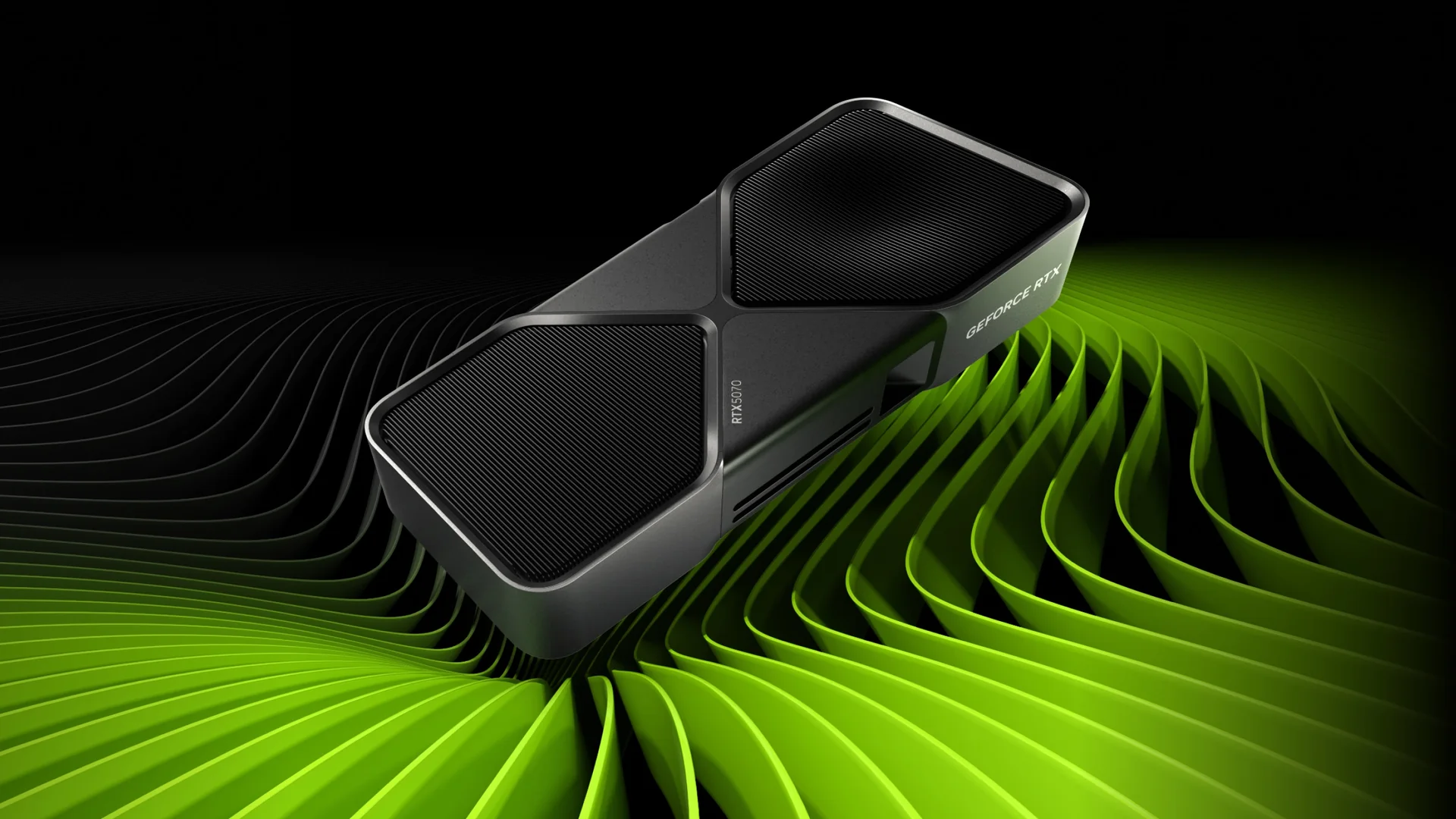 GeForce RTX 50 Series Founders Edition card from NVIDIA's RTX 5070 family page