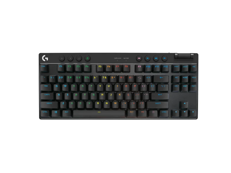 Logitech G PRO X TKL black keyboard with volume roller